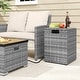 preview thumbnail 6 of 34, Costway Propane Tank Cover Table,16 Inch Square PE Rattan Gas Tank - See Details