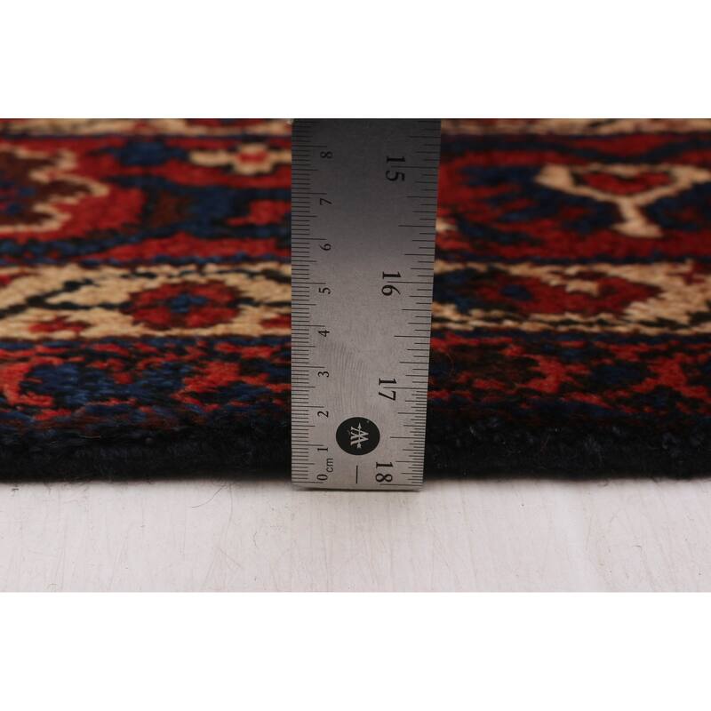 ECARPETGALLERY Hand-knotted Andelz Navy Wool Rug - 3'5 x 13'7