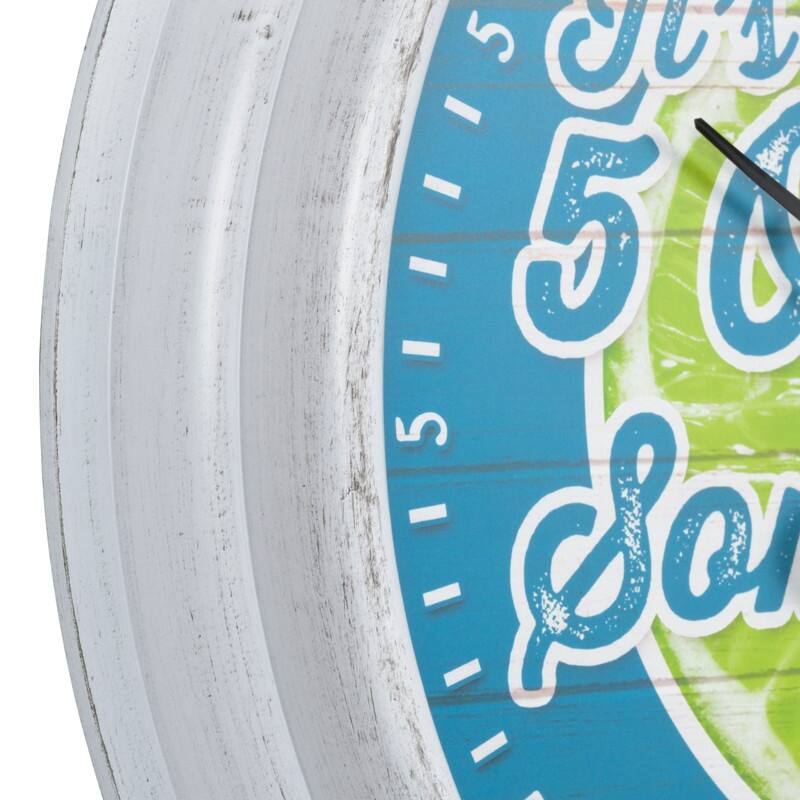 La Crosse 15.75" Margaritaville Outdoor Wall Clock w Temp