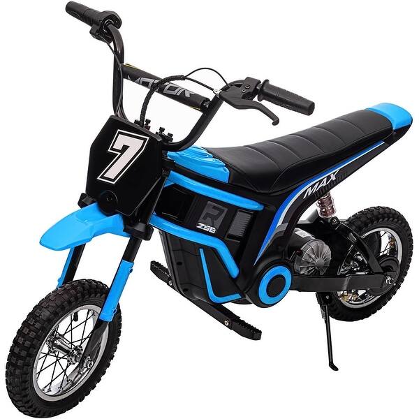 slide 2 of 7, Ride On Motorcycle 3-Speed for Kids Ages 8-12 Blue-7