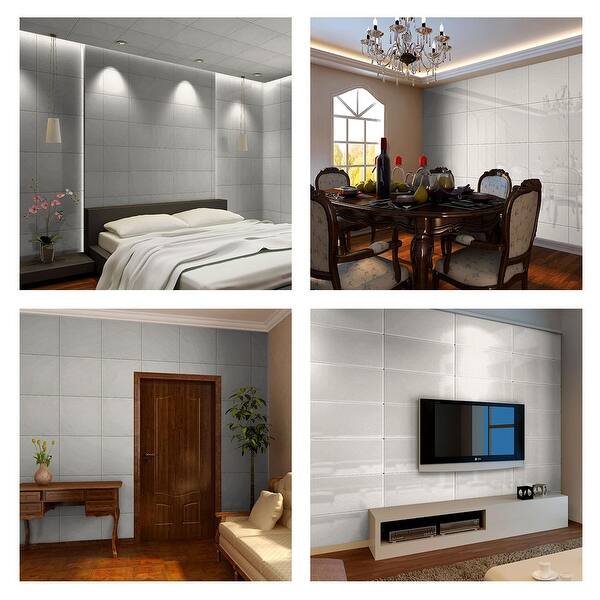 Shop 3d Wall Panels Foam Self Stick Felt Pad Decoration Wall Tiles