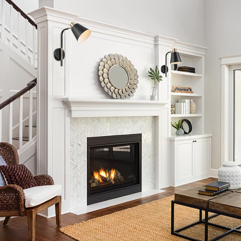 Bellevue GEWS12811 Draco Single Light 14" Tall Hardwired or Plug-In