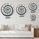 preview thumbnail 4 of 8, Designart 'Time Spiral Analog Wall' Oversized Contemporary Wall Clock