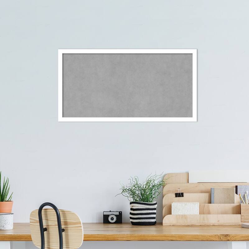 Amanti Art Svelte White Framed Magnetic Board