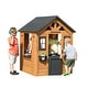 preview thumbnail 1 of 13, Backyard Discovery Sweetwater Cedar Wooden Playhouse with Play Kitchen - 3'6" x 3'10" Brown - 3'6" x 3'10" - Kids
