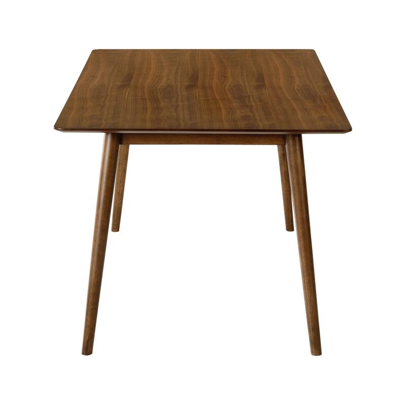 Westmont Mid-Century Modern Black or Walnut Wood 59" Rectangular Dining Table