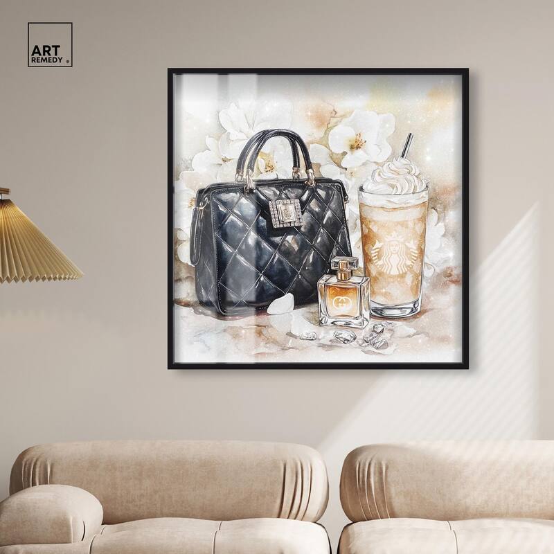 Trinkets and White Floral Shadowbox by Art Remedy