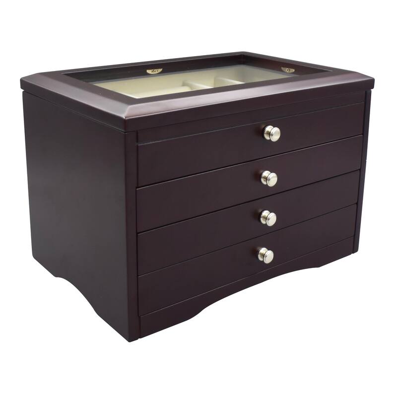 Elegant Java Wood Jewelry Box