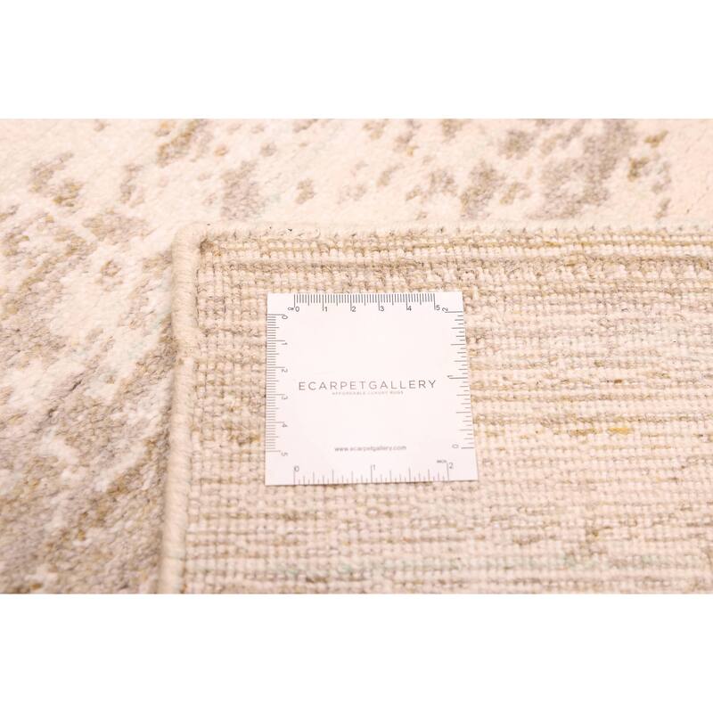 ECARPETGALLERY Hand Loomed Elysian Cream Rug - 8'2 x 9'10