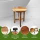 preview thumbnail 7 of 19, EcoDecors Shoji EarthyTeak Teak Wood Shower Stool