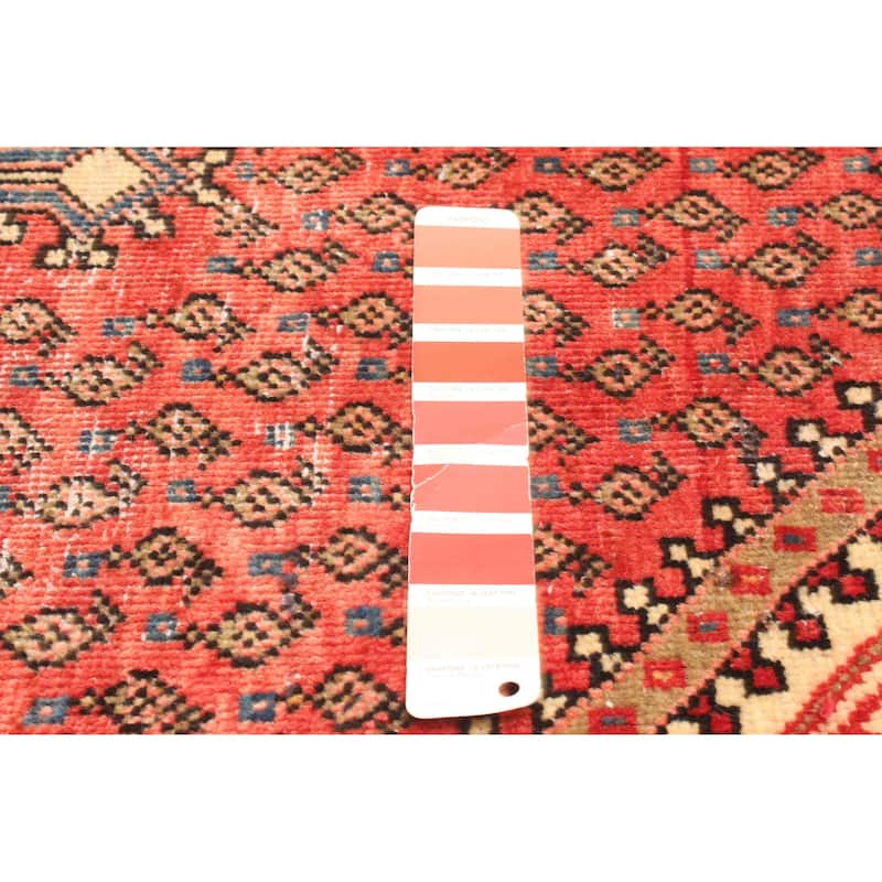 ECARPETGALLERY Hand-knotted Andelz Red Wool Rug - 3'6 x 4'8