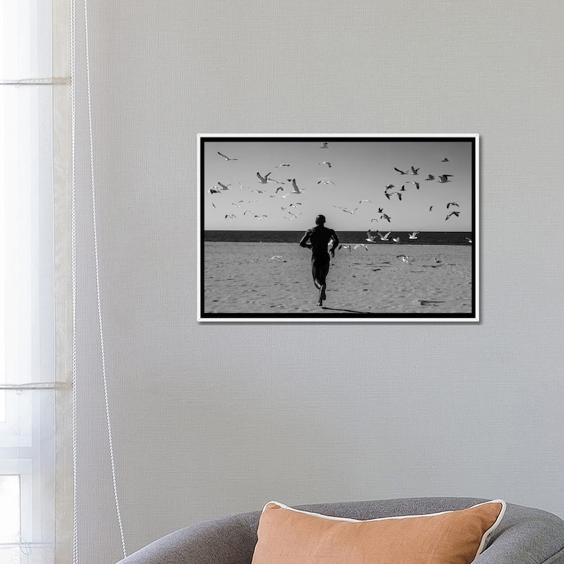 iCanvas "Victor With Birds" by Gregory Prescott Framed