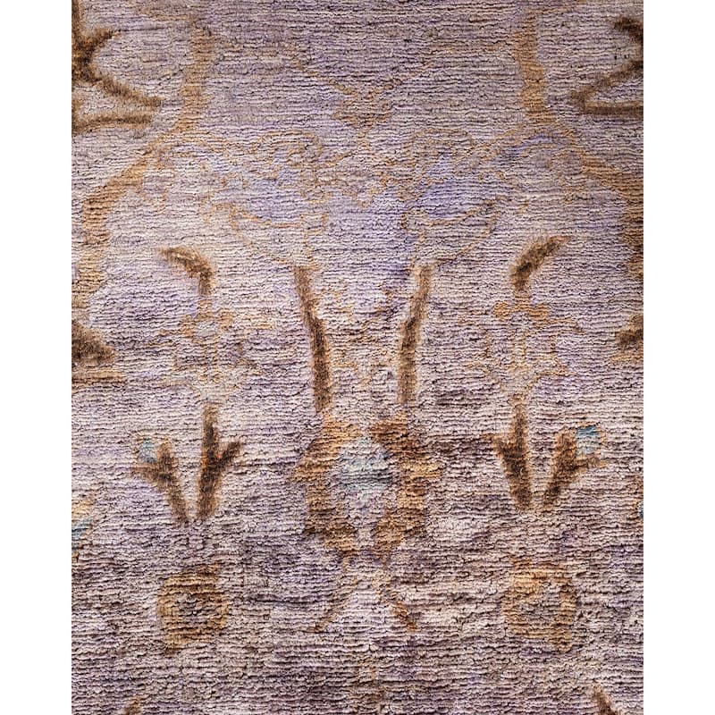 Overton Hand Knotted Wool Vintage Inspired Modern Contemporary Overdyed Gray Area Rug - 6' 0" x 8' 7"