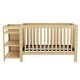 preview thumbnail 14 of 25, Convertible Crib/Full Solid Wood Bed with Changing Table, Adjustable Height, Nursery Bed