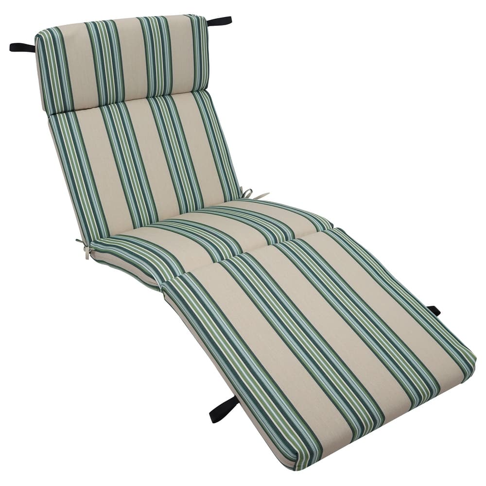 72-inch by 24-inch Woven Olefin Outdoor Chaise Lounge Cushion - 72 x 24