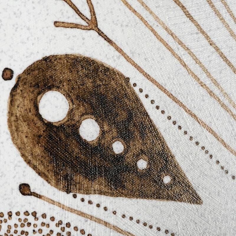Sandpainting-Watercolor II (41 x 41) Canvas Art Print