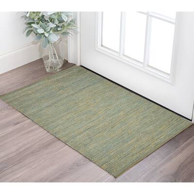 HomeRoots Striped Lodge Rectangle Area Rug - 60.00 in. x 36.00 in. x 0.20 in.