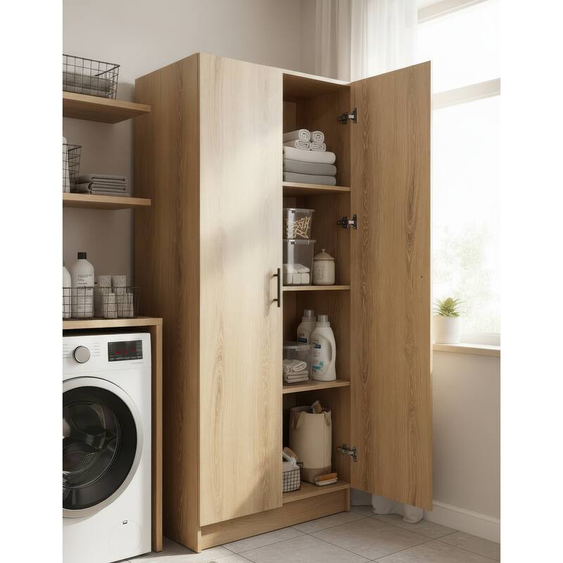 Modex Multi-Purpose Utility Storage Cabinet - W 31.5″ × D 15.7″ × H 70.9″