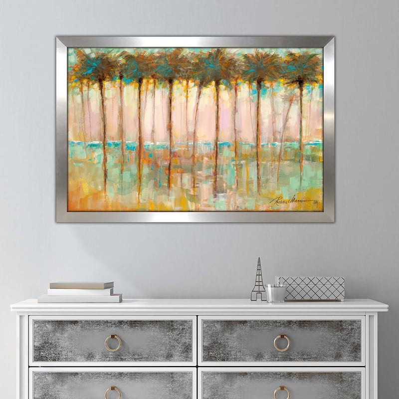 "Palms at Dusk" by Ruane Manning Print on Acrylic