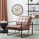 preview thumbnail 14 of 108, Glitzhome Set of Two 30.5"H Mid-Century PU Leather Tufted Accent Chairs