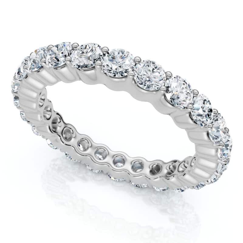 Bliss Diamond 1 1/2 Ct Diamond Eternity Wedding Ring White Gold