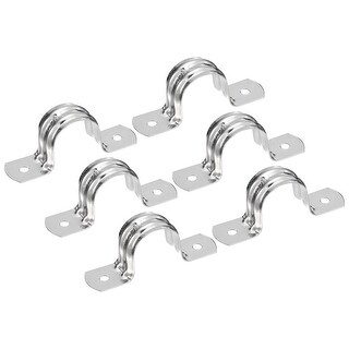 thumbnail interactive-video image 1 of Metal U Bracket VANROUG 8Pcs Square Tube Strap Clamp, Black Deck Fence Post Tie Bracket U Shaped Pipe Clamp Bracket For 2x2 Square Pipe Powder Coated Black Deck Railing Bracket 1 of 12