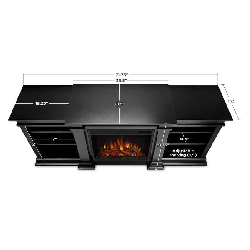 Fresno 72" Media Electric Fireplace by Real Flame