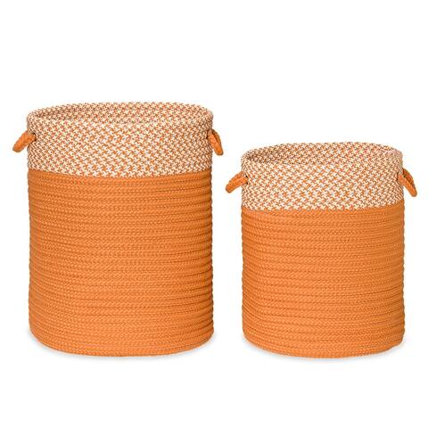 Splash Indoor-Outdoor Hamper Baskets in 6-Colors Sm/Lrg