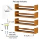 preview thumbnail 16 of 23, Wallniture Utah Wood Wall Shelves for Book and Toy Storage (Set of 4)