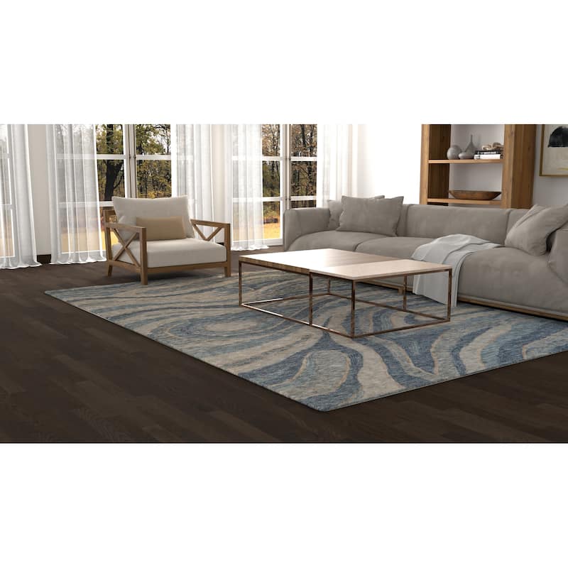 Bashian Nuada Blue Transitional Area Rug