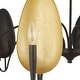 preview thumbnail 12 of 13, Uttermost Warwick 6 Light Matte Black Chandelier - 41.5"W x 41.5"D x 19"H