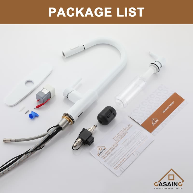 Pull Down Sprayer Kitchen Faucet with Infrared Sensor