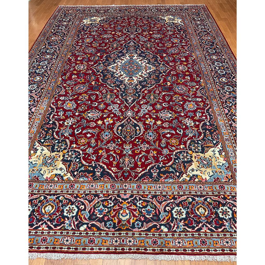 HERAT ORIENTAL Handmade Isfahan Wool Rug - 7'10" x 12'2"