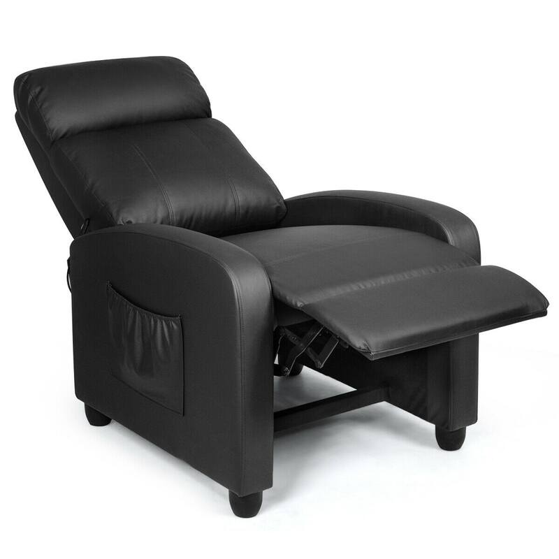 Comfortable Recliner Massage Chair for Living Room with Side Pocket
