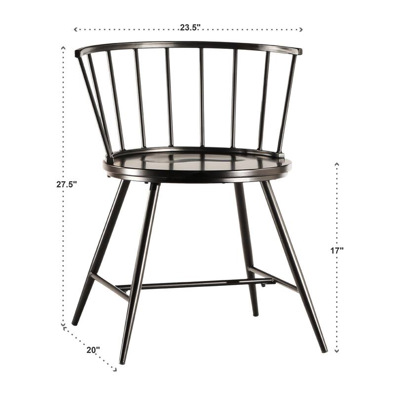 Mabel 42-inch Iron and Wood Round Dining Table or Dining Set by iNSPIRE Q Modern