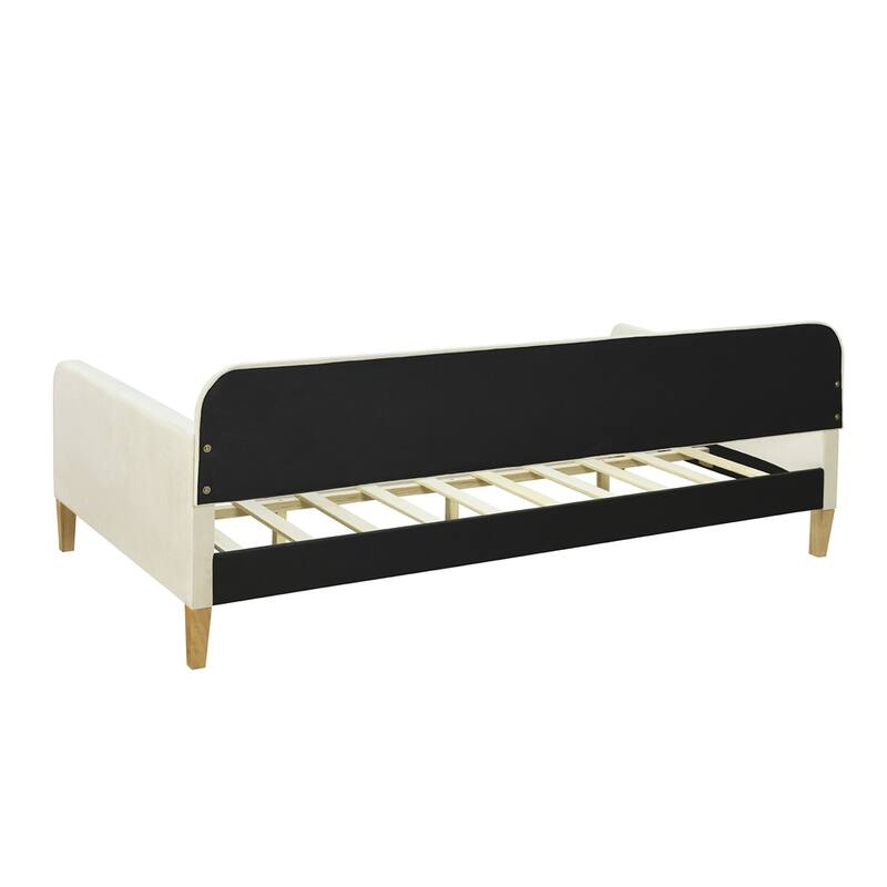 Twin Size Upholstered Dayed with 4 Support Legs