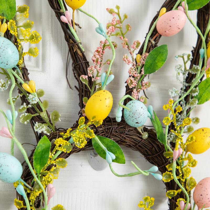 22-in Artificial Easter Bunny Shaped Wreath