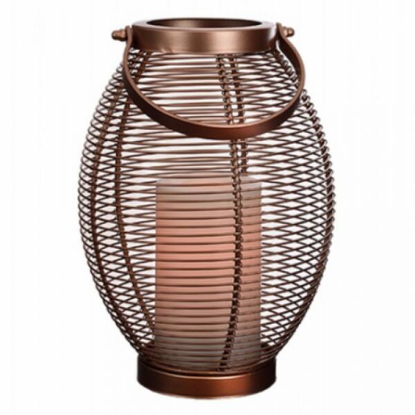 Shop Paradise Gl40271 Oval Wire Basket Lantern W Flicker Led