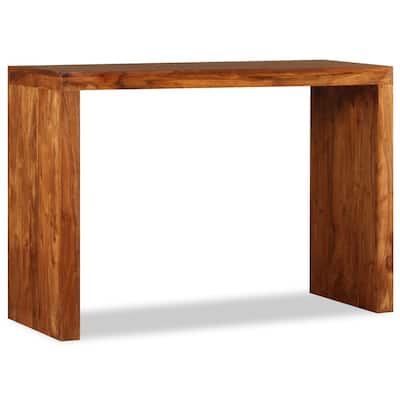 vidaXL Console Table Solid Wood with honey finish 43.3"x15.7"x30"