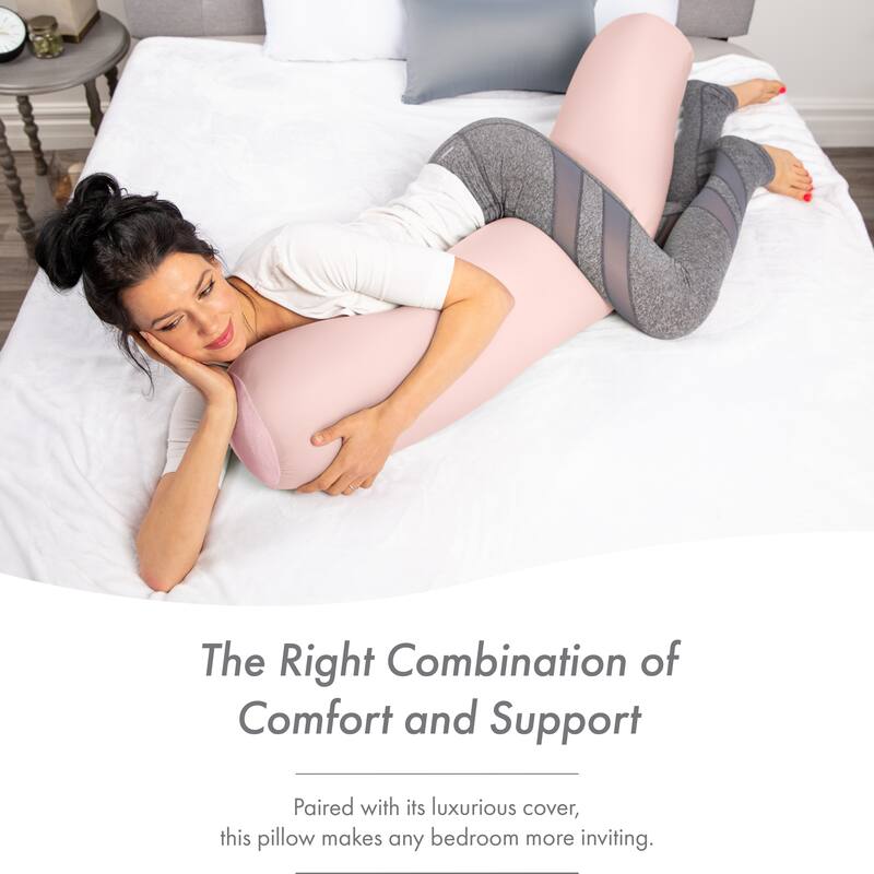 Straight Body Pillow, Premium Microbead,Side Sleeping / Pregnant Women