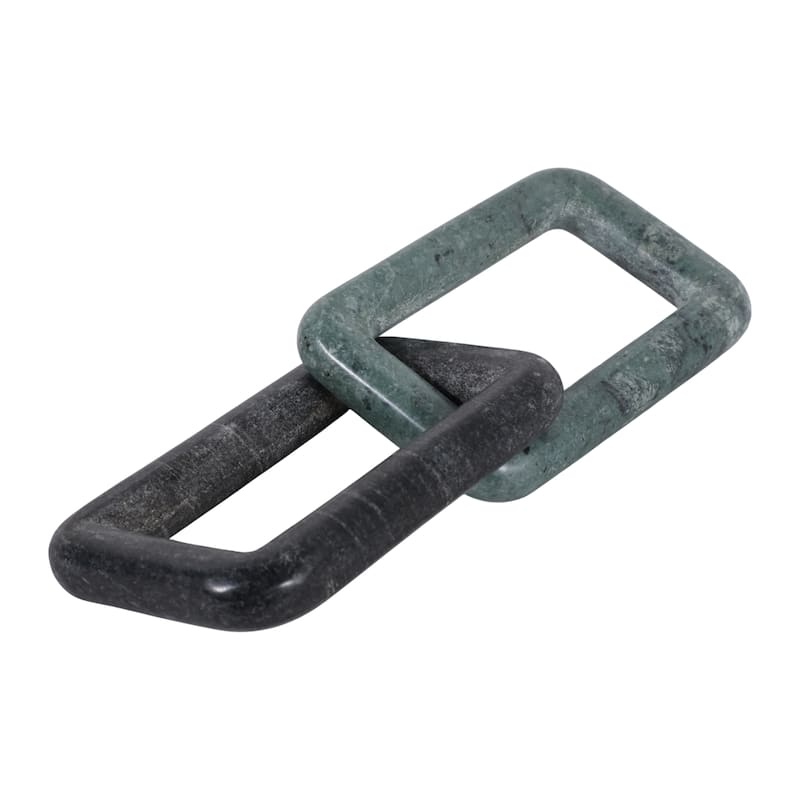 Decorative Marble Square Link Sculpture - Figurine Object