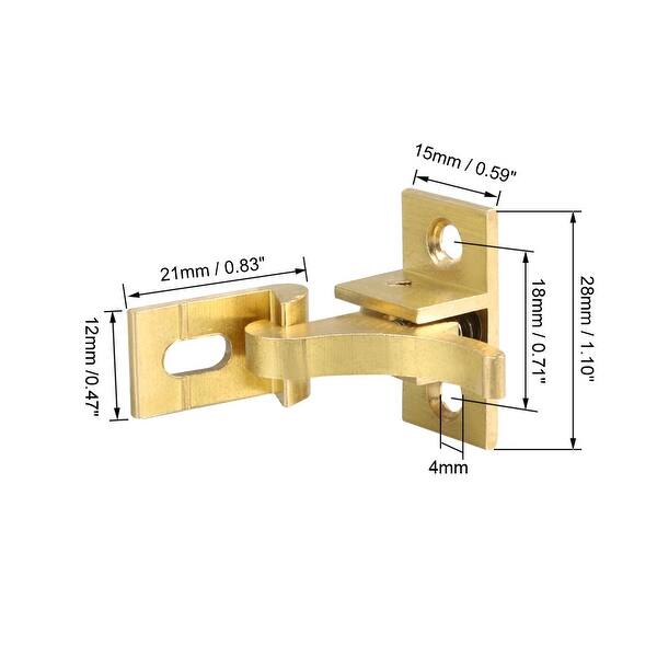 Flip Door Latch 28x15mm Gate Latch Brass Bar Latch Hasp Sliding Lock Bed Bath & Beyond 36854292