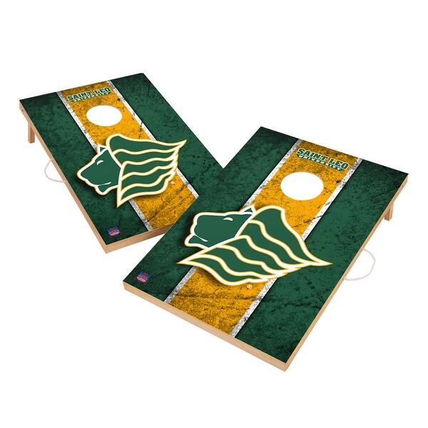 slide 2 of 5, Vintage Saint Leo University Lions Regulation 2x4 Cornhole Set