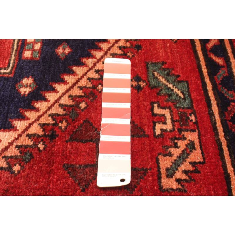 ECARPETGALLERY Hand-knotted Konya Anatolian Red Wool Rug - 3'4 x 7'10