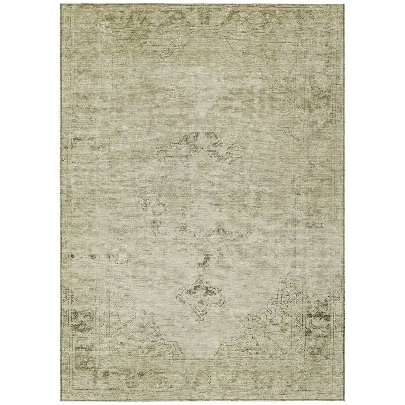 HomeRoots Oriental Traditional Rectangle Outdoor Rug