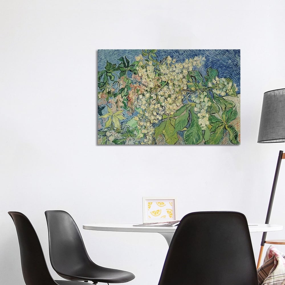 iCanvas "Blossoming Chestnut Branches, 1890 " by Vincent van Gogh Canvas Print
