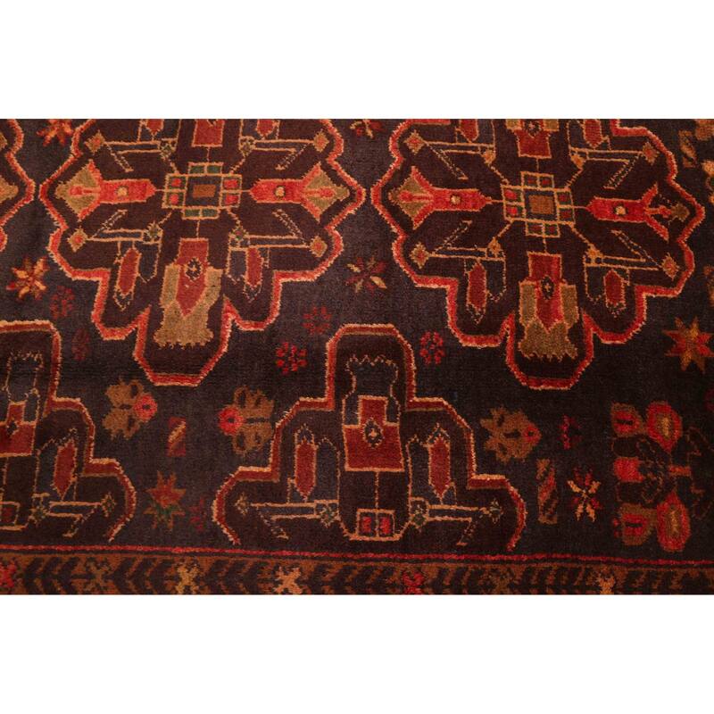 ECARPETGALLERY Hand-knotted Teimani Dark Navy Wool Rug - 4'1 x 6'9