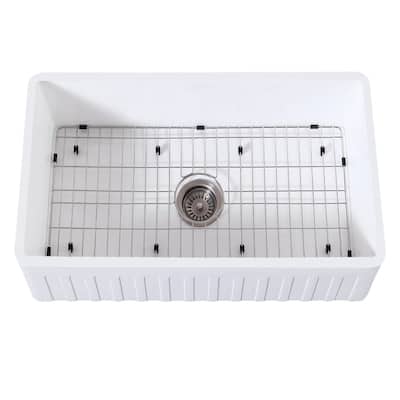 Kingston Brass Arcticstone 30" Farmhouse Single Basin Stainless Steel