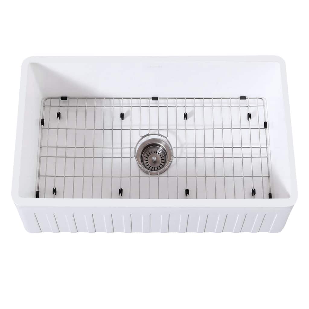 Kingston Brass Arcticstone 30" Farmhouse Single Basin Stainless Steel