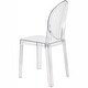 preview thumbnail 5 of 13, Indoor Outdoor Clear Plastic Armless Side Chairs